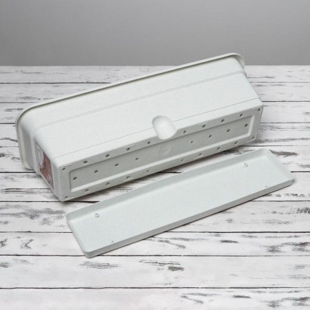 Balcony box for flowers, 12 l, 60 cm, color marble-3