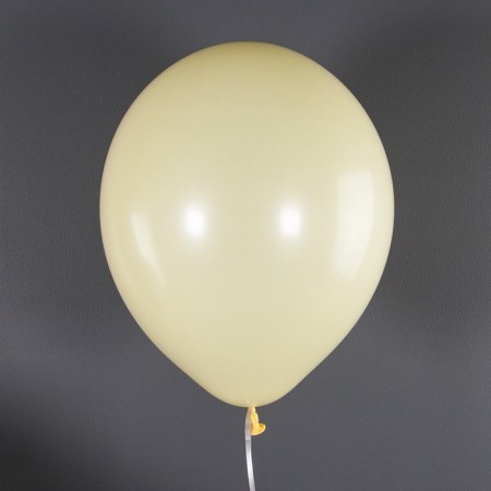 Latex ball 12 ", Makaruns, 100 pcs., Light yellow-1