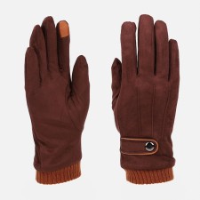 Gloves are male, dimensionless, with insulation, brown color