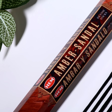 Incense Hem "Amber-Sandal. Amber Sandal", 20 sticks in packaging, hexagon-1