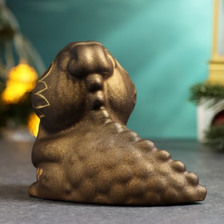 Фигурка "Дракончик" 10х12см, бронза-2