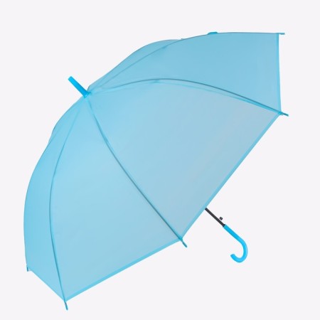 Umbrella - semi -automatic “plain” cane, 8 knitting needles, r = 46 cm, blue color-4