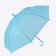 Umbrella - semi -automatic “plain” cane, 8 knitting needles, r = 46 cm, blue color