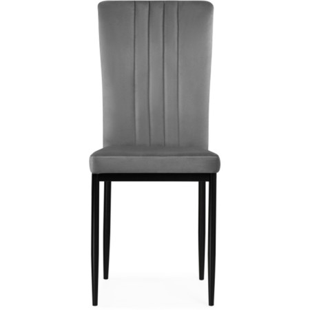 Stool on the metal frame Rek Metal/velor, black/gray 42x54x94 cm-1