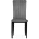 Stool on the metal frame Rek Metal/velor, black/gray 42x54x94 cm