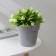 Flower pots with an insert "Porto", 1 l, color gray color