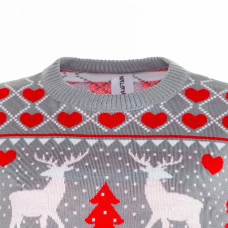 Knitted jumper KAFTAN "New Year" size 42, gray-9