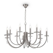 Caustra Freya FR1006PL-12N FORTE, 920x920x1558 mm, E14, 12x40W, Nickel color