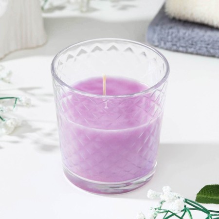 Aromatic candle in a glass of "lavender", gift packaging, 8x8.5 cm, 30 hours-1