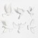 Wall -wall decor "Birds" 6 pieces 14 x 23.5 x 6 cm, white