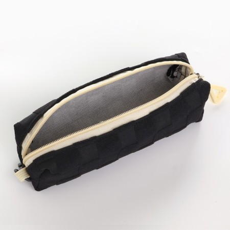 School backpack, set 2 in 1,+ pencil case in a cage, 40x28x13 cm, black color-3