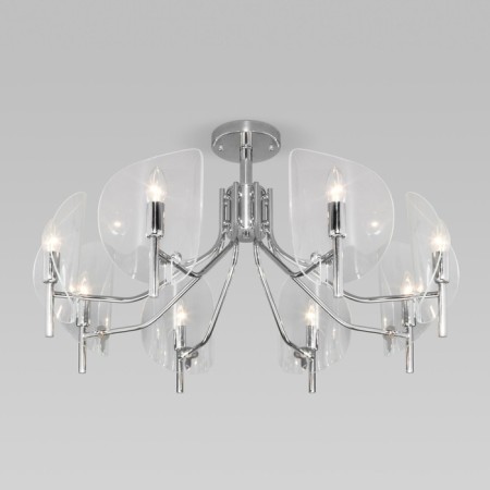 Ceiling chandelier with glass ceiling Rocco, 40W, E14, 83x83x47 cm-2