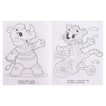 Coloring for babies "raccoon"-2