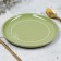 Ceramic plate "Olive", 19.6 cm, green color