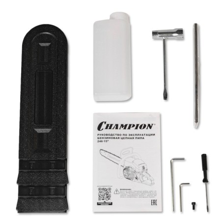 Champion chainsaw 246-15, 2.6 hp, 45.8 cm3, 15 ", step 0.325", groove 1.3 mm, 64 links-8