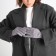 Gloves are female, dimensionless, without insulation, color gray color