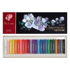 Oil pastel 24 colors, beam de luxe, round