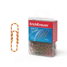 Office paper clips 28 mm, color, 200 pieces Erich Krause 