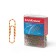 Office paper clips 28 mm, color, 200 pieces Erich Krause "Zebra", with vinyl coating, plastic boxing