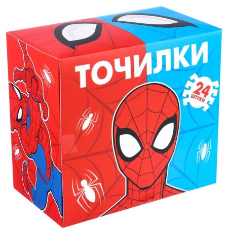 Plastic rectangular sharpener, spider-man-2