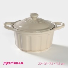 A pot of heat -resistant ceramics for baking the shares 