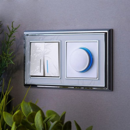 Dimmer with backlight (white) W1142101-4