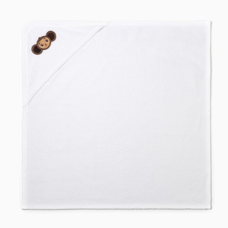Tainted towel with a corner "Cheburashka" 75*75 cm, cotton 100%-1