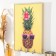 Klyuchnitsa Plastic, MDF 3 hooks "Fashionable pineapple" rhinestones, gold 19.3x1.8x29 cm