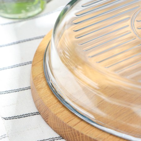 Circle form for baking and baking of heat -resistant glass Grill Borcam, D = 32 cm-3