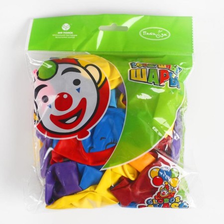 Shar Latex 12 “Smiles”, pastel, decorator, 1-sided, set of 50 pcs., Mix color-1