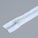 Lightning "Spiral", No. 5, detachable, automatic lock, 80 cm, white/blue color