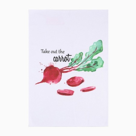 A set of kitchen towels of the “vegetables” 40x60 ± 3cm, 3 pcs, 100% PE-4