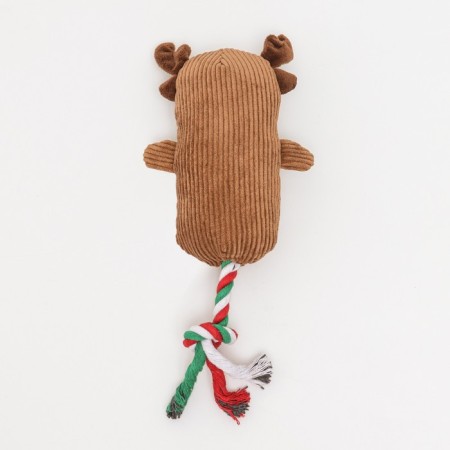 Soft toy for dogs "Deer with a rope" with a squeak, 39 x 13 cm-2