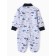 Details for children with closed legs "whales", white/blue color, height 62 cm