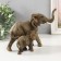 Polystone souvenir "Elephant with an elephant on a walk" 17x10x13.7 cm