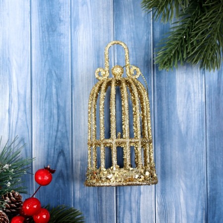 Jewelry decoration "Glitter" 12.5x6.5 cm, gold