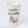 A one -time paper glass "Happy Birthday" man 400 ml