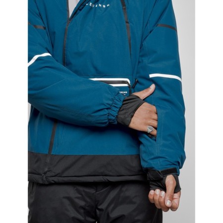 Ski costume male winter, size 56, blue color-8