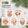 Magnet tree "Wishes. The most-most" mix 5 types 7x7 cm