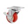 Furniture wheel, d = 65 mm, on the site, with a latch, 4 pcs TMP