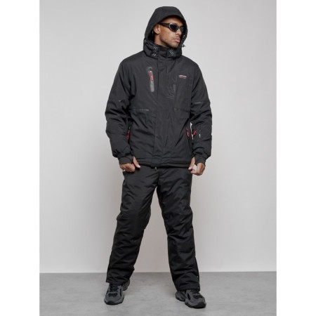 Male winter ski costume, size 48, black color-4