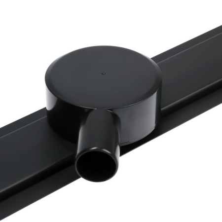 TIM BAD557002BK, 70 x 700 mm, tiles, siphon with a rotation angle of 360 °, black-matte-5