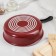 Stein "Expert", 1.7 l, d = 20 cm, plastic handle, glass cover, anti -stick coating, burgundy color