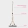 PVA floor washing with folding extraction of a shade, a steel composite stalk 27 × 6 × 100 (125) cm