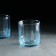 Set of glass glasses Leia, 3 pcs, 265 ml, blue