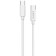 PERO DC-08 PD, Type-C cable-Type-C, 3 A, 20 W, 1 m, fast charging, white