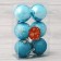 Set of balls plastic D-6 cm, 6 pcs "Magic Night of Assorted" Blue