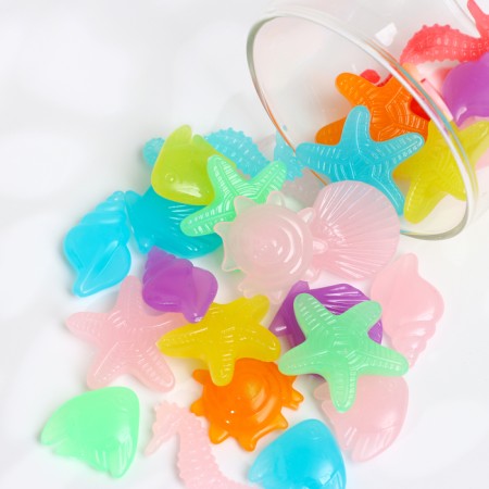Luminous decor "Underwater World" mix, 100g / faction 2-3cm-1