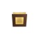 Wall lamp Mantra Dalia, Led, 840lm, 3000k, 140x63x140 mm, brown color