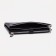 Women's wallet on the button, black color